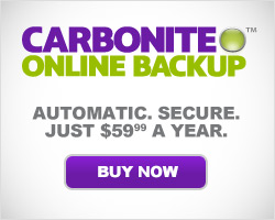Protect your files with Carbonite Online Backup